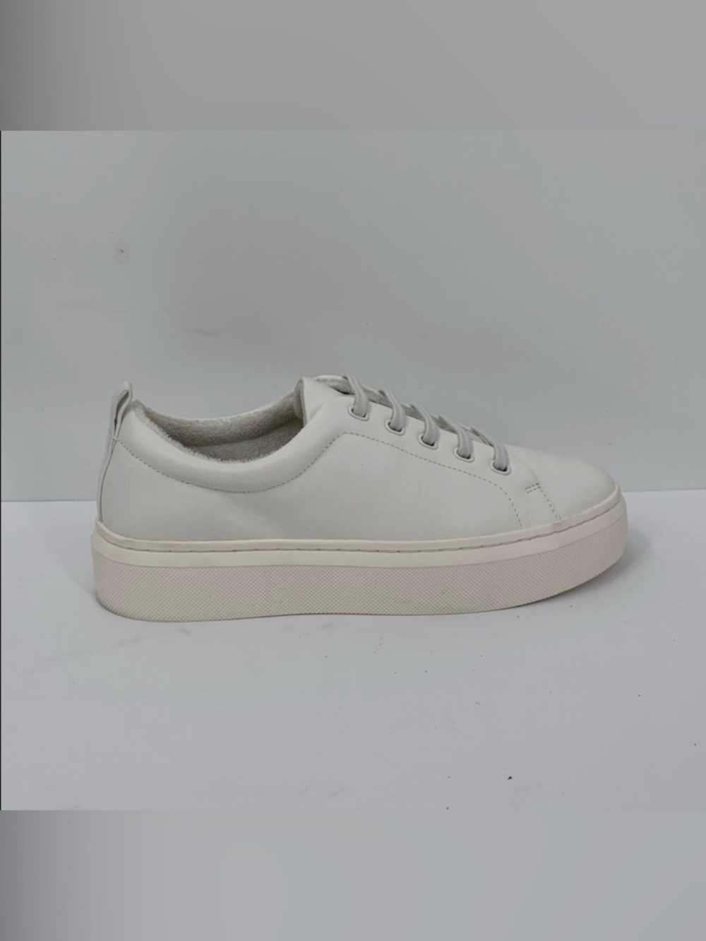 Abeo Jumpstreet Bungee platform sneakers shoe slip-on white leather women 8